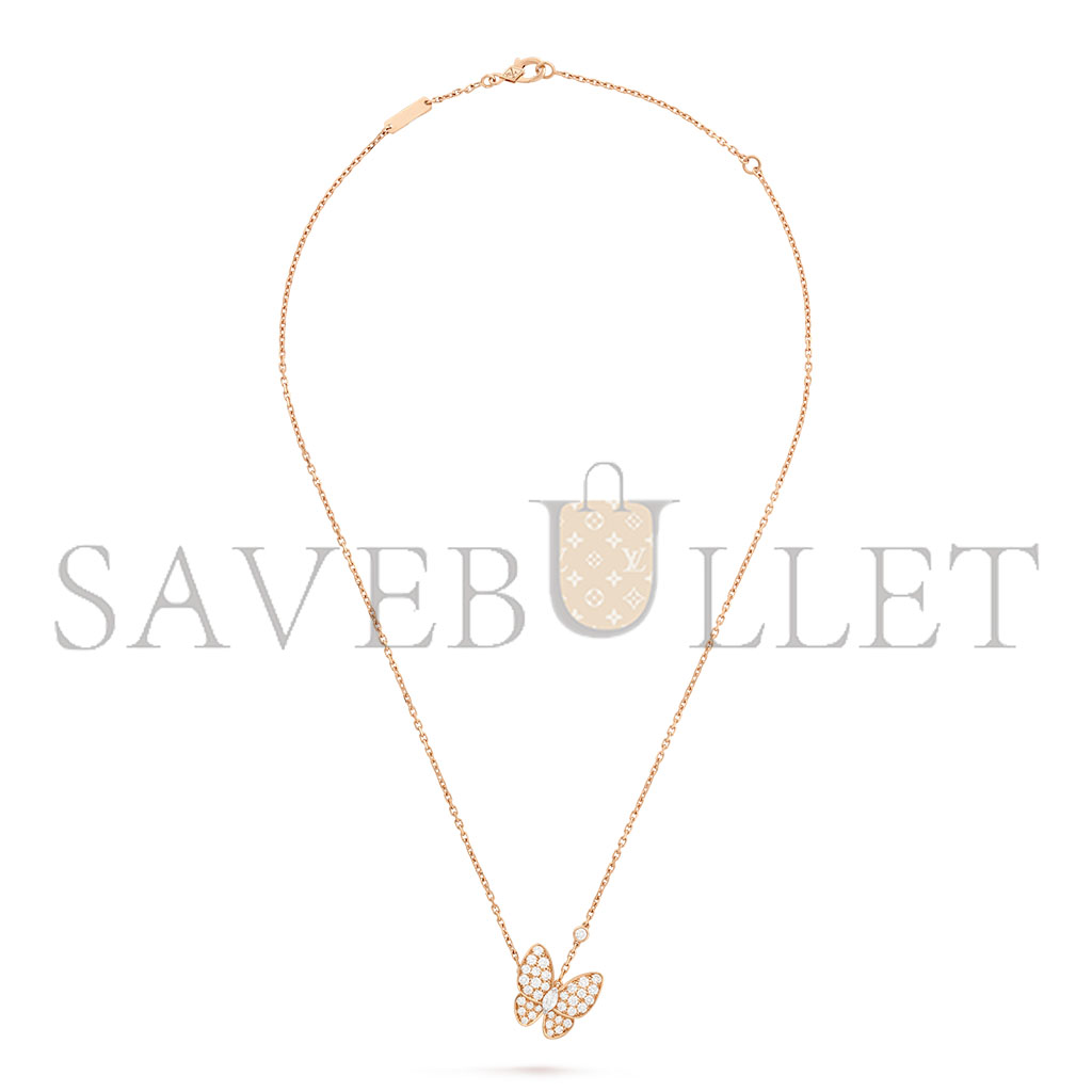 V*N CL*F arpels two butterfly pendant vcaro3f500